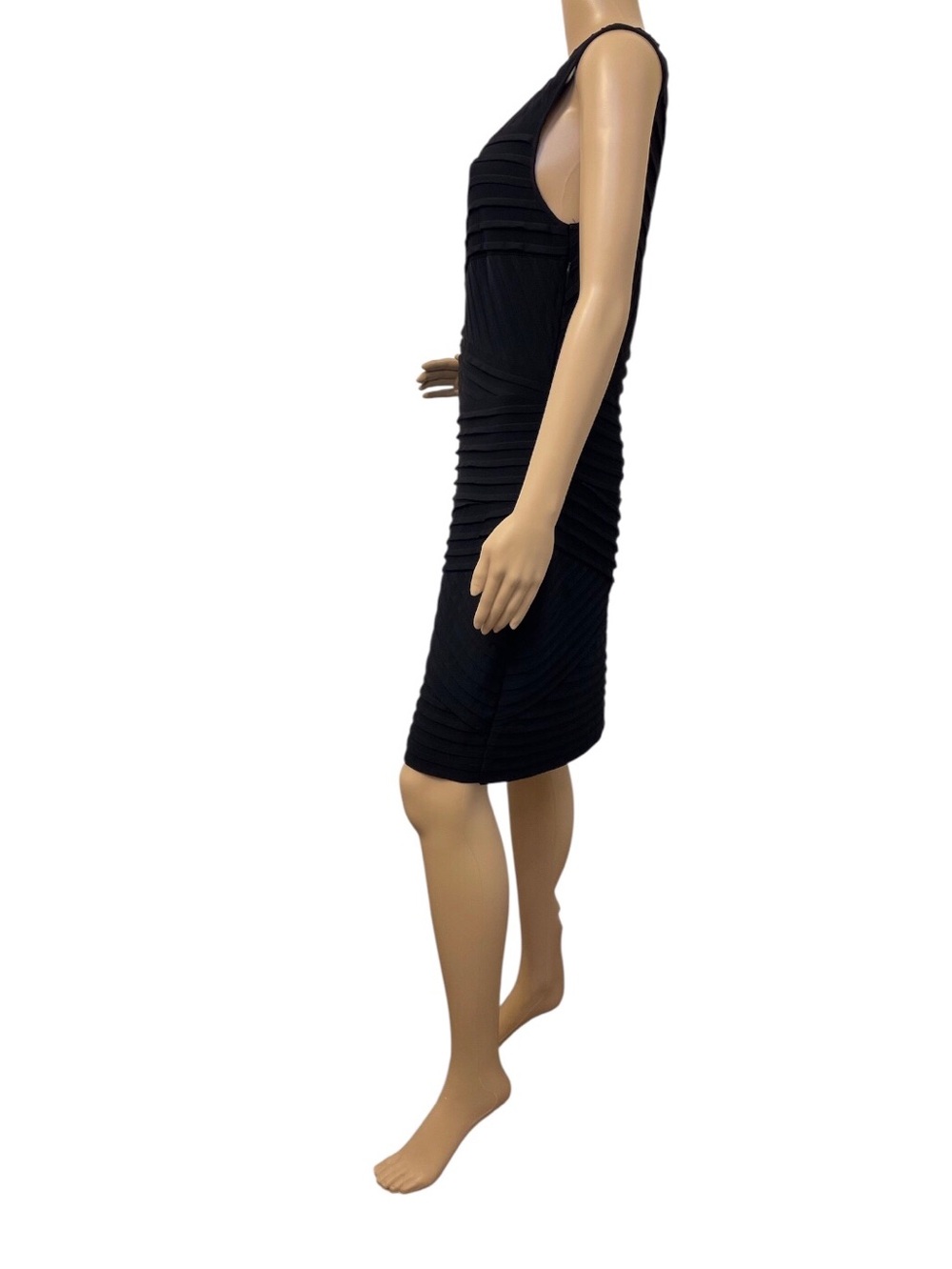 Calvin Klein Black Sleeveless Textured Sheath Dress - Picture 4 of 14